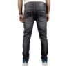 Backside view of PURE & LUXE Black Slim Fit Jeans highlighting the sleek, contoured fit and premium denim craftsmanship.