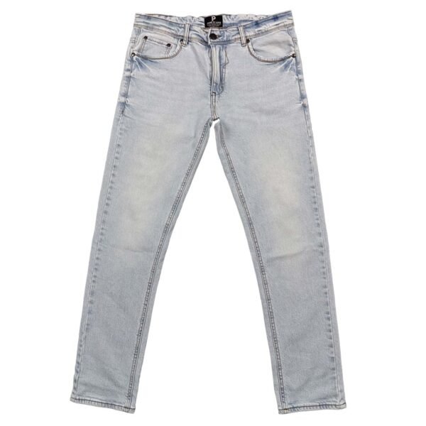 Light Blue Jeans - Flat Front View | Slim Fit Denim for a Classic Look