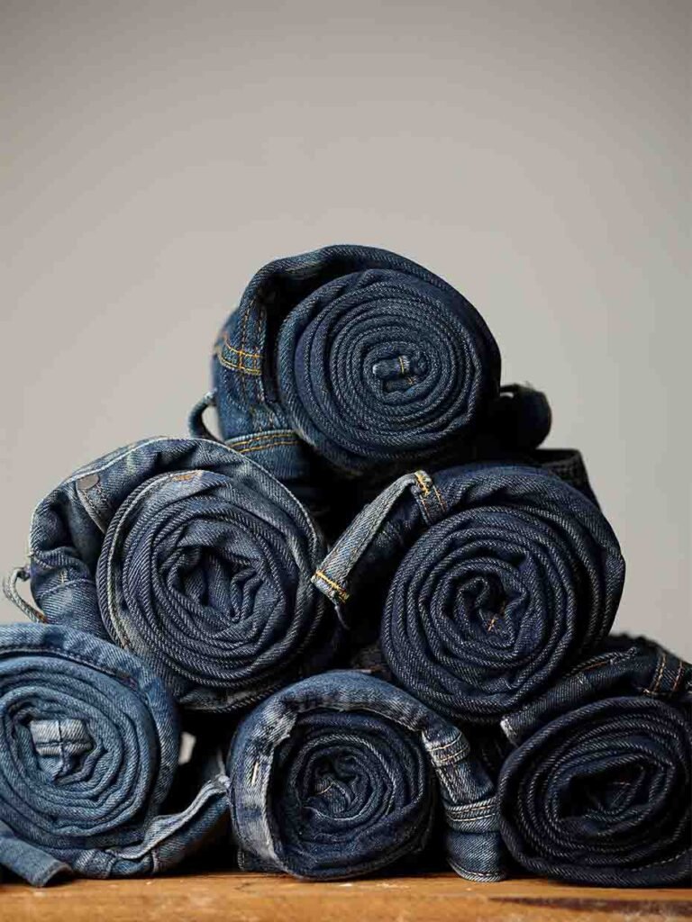 Premium jeans crafted in Bangladesh by Pure & Luxe