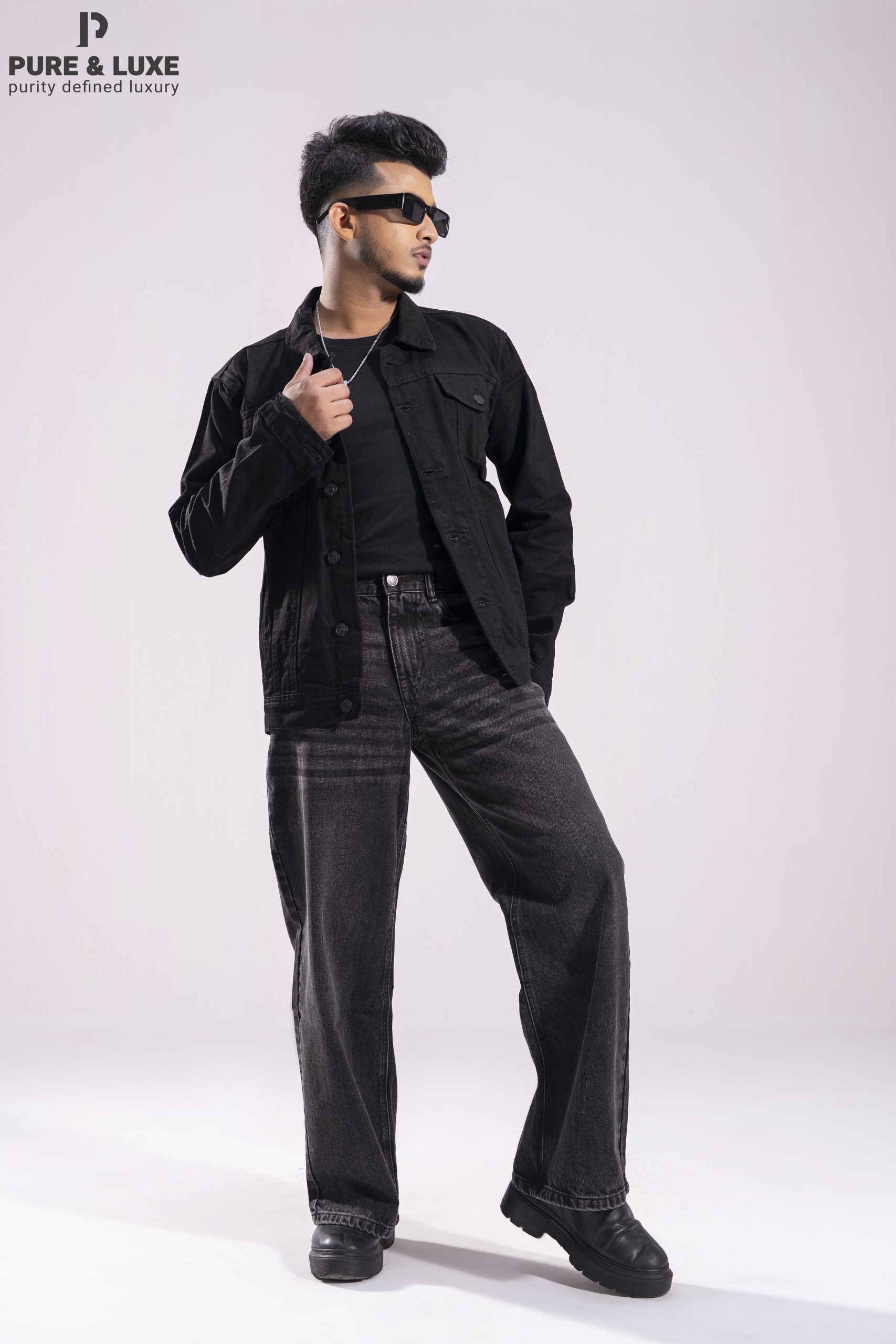 Classic Black Denim Jacket